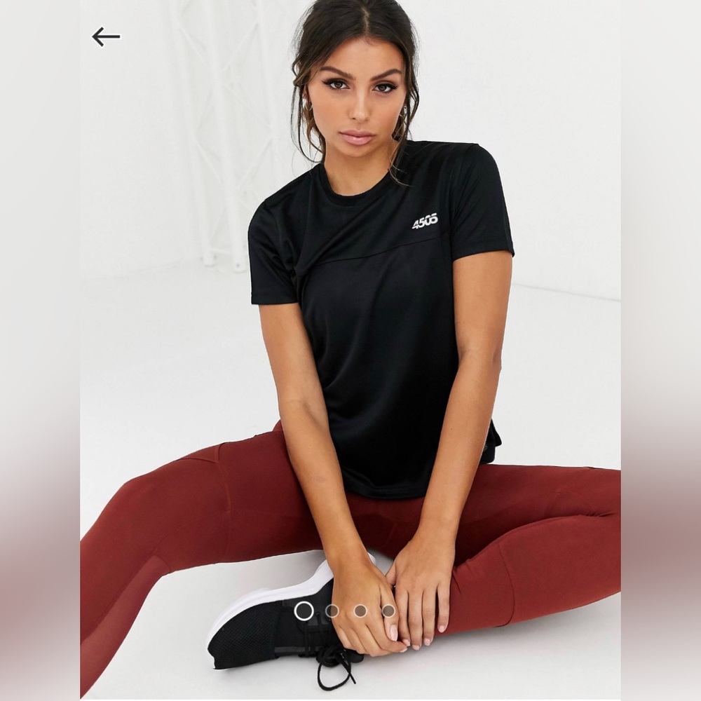 ASOS 4505 icon train shirt in black size 6